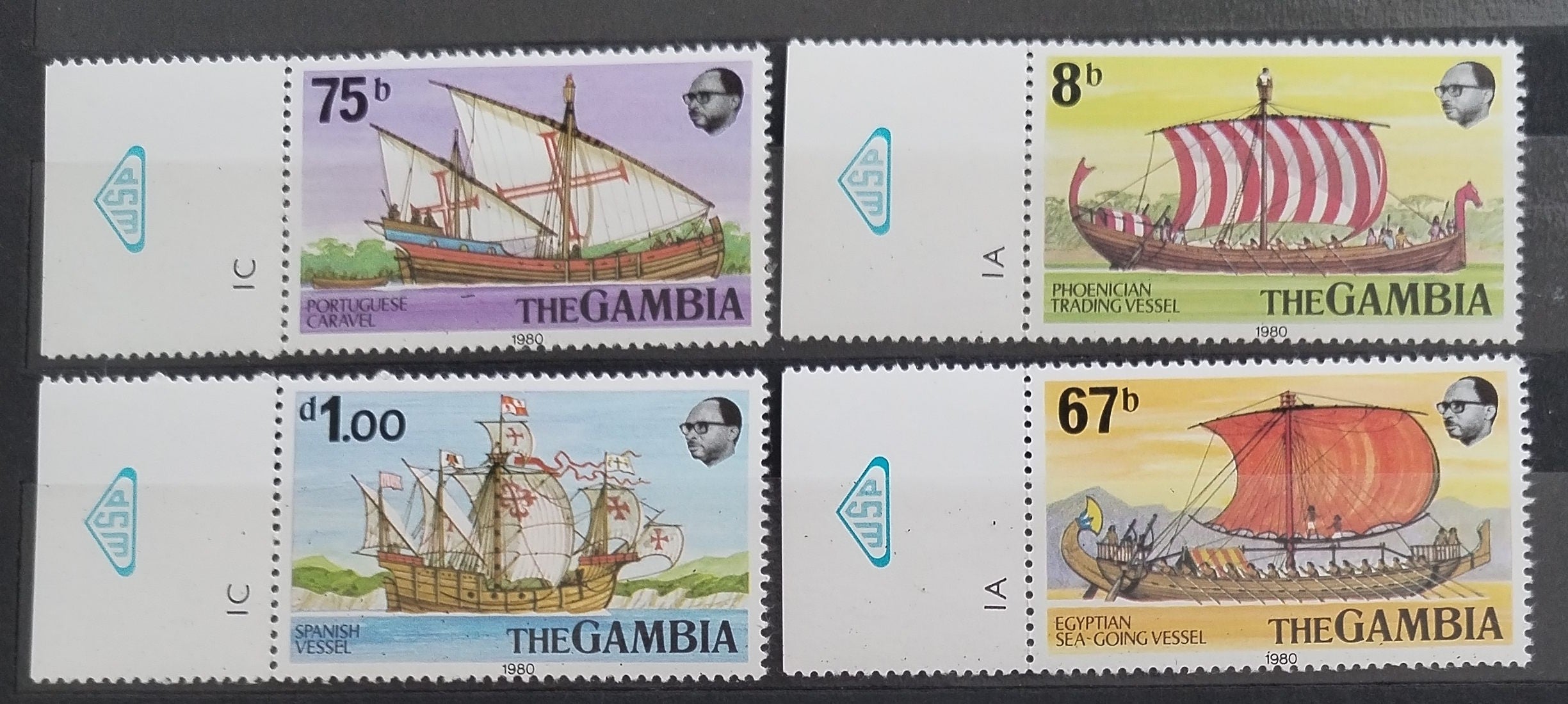Gambie 1980 Vikingské lodě