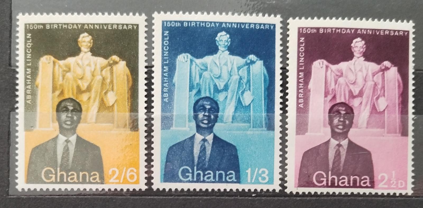 Ghana 1959 Narozeniny Abrahama Lincolna