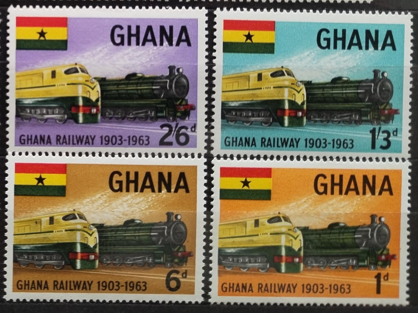 Ghana 1963 Výročí národní železnice, Vlaky