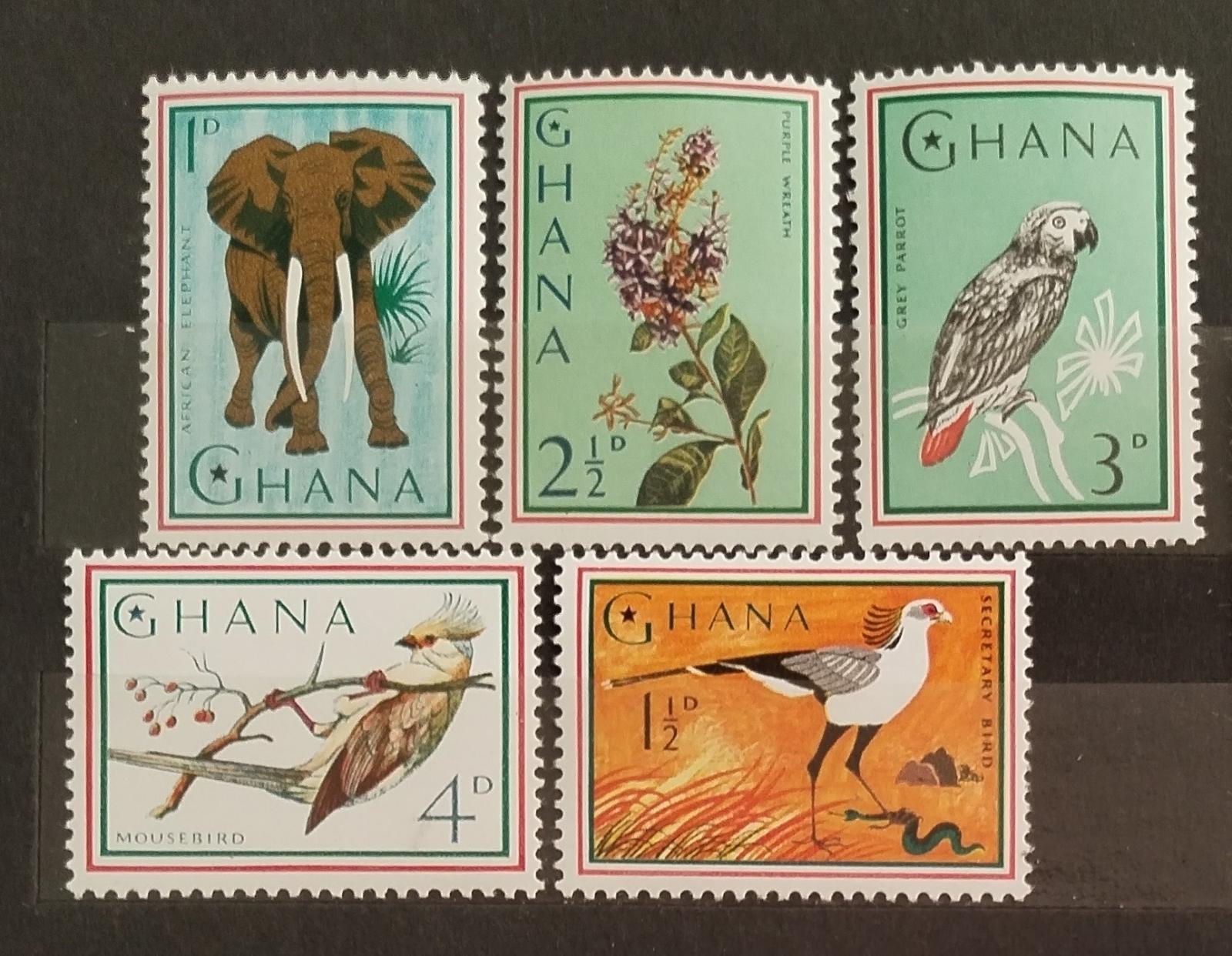 Ghana 1964 Fauna a flora země - půl kompletu
