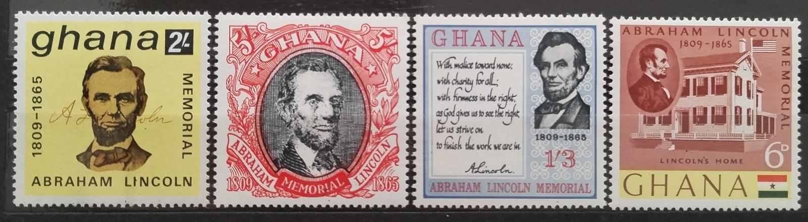 Ghana 1965 Století smrti Lincolna, Prezidenti USA