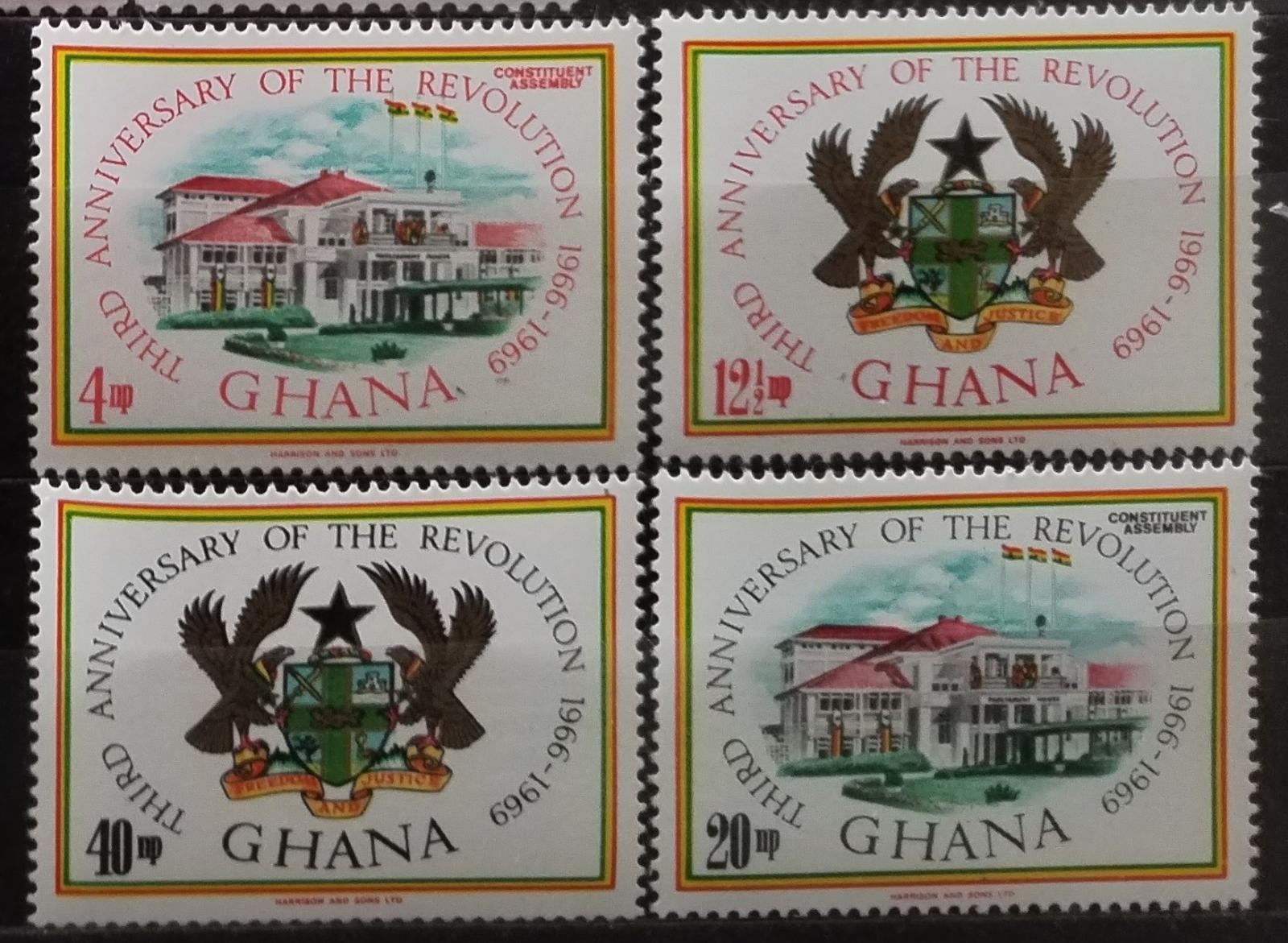 Ghana 1969 Výročí revoluce, Erby a symboly moci