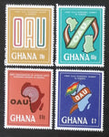 Ghana 1980 První konference africké solidarity, mapy a vlajky