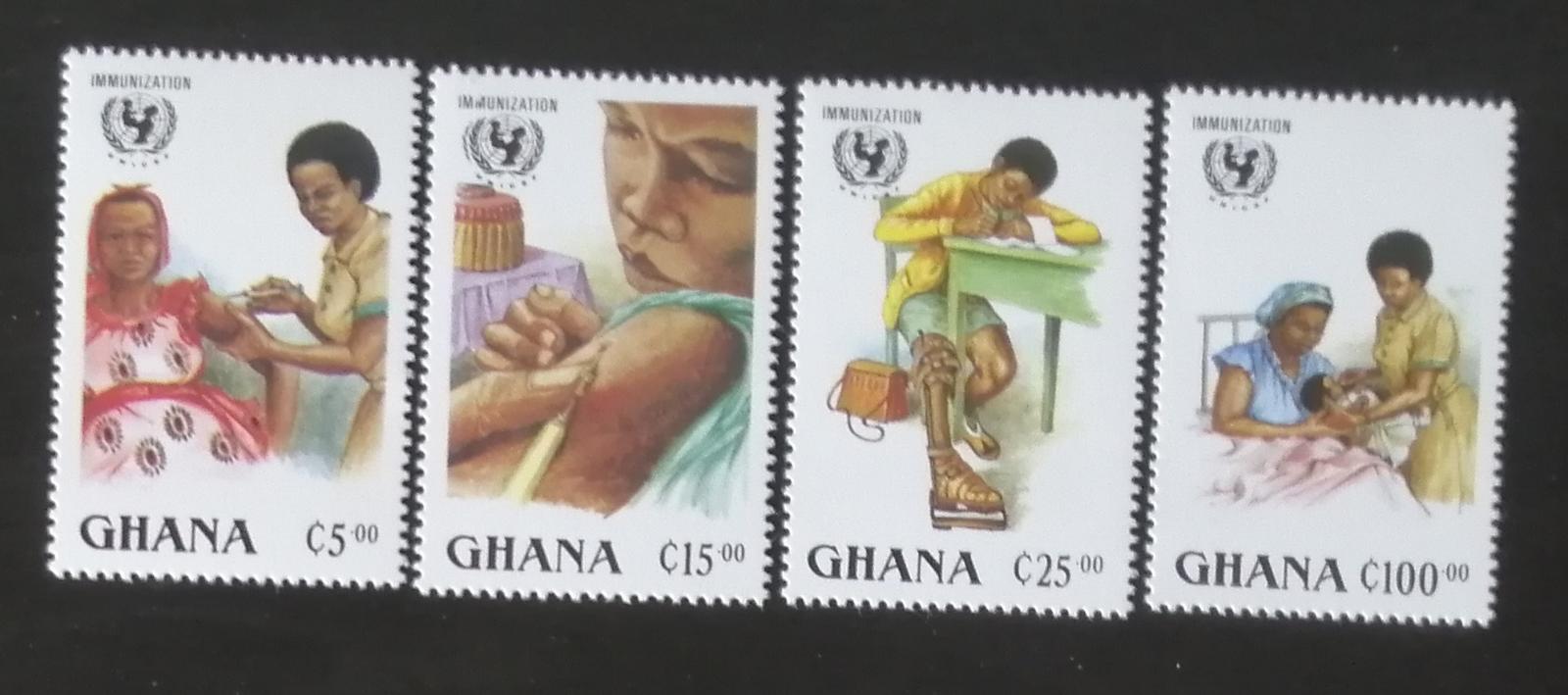 Ghana 1988 Výročí UNICEF, medicína a organizace