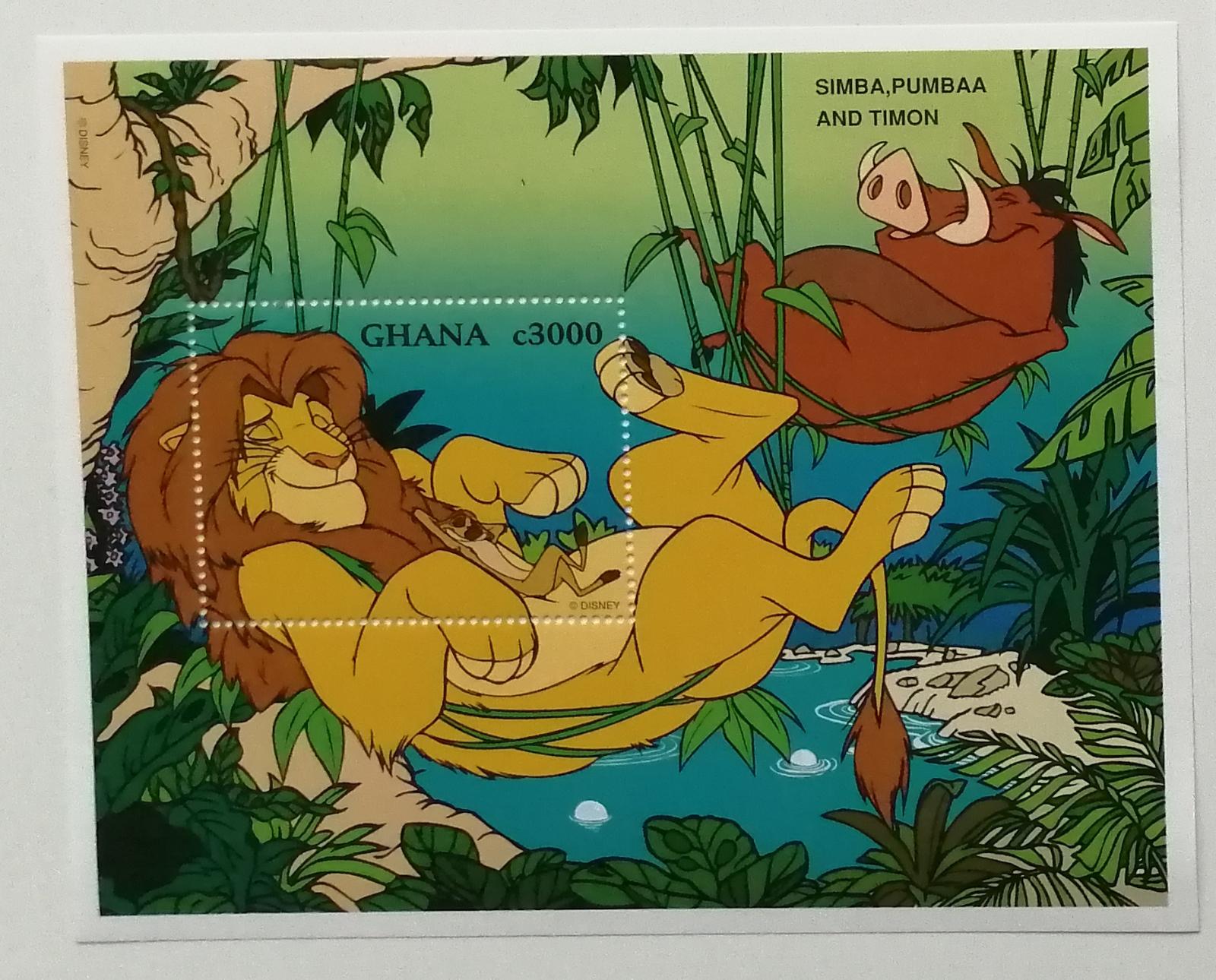 Ghana 1996 Bl.308 7,5€ - DISNEY Lví král