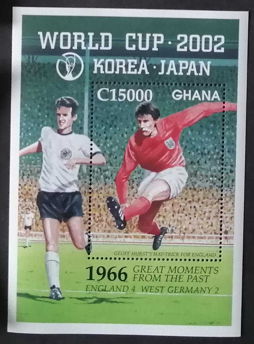 Ghana 2002 Bl.430 7€ Mistrovství světa ve fotbale, sport