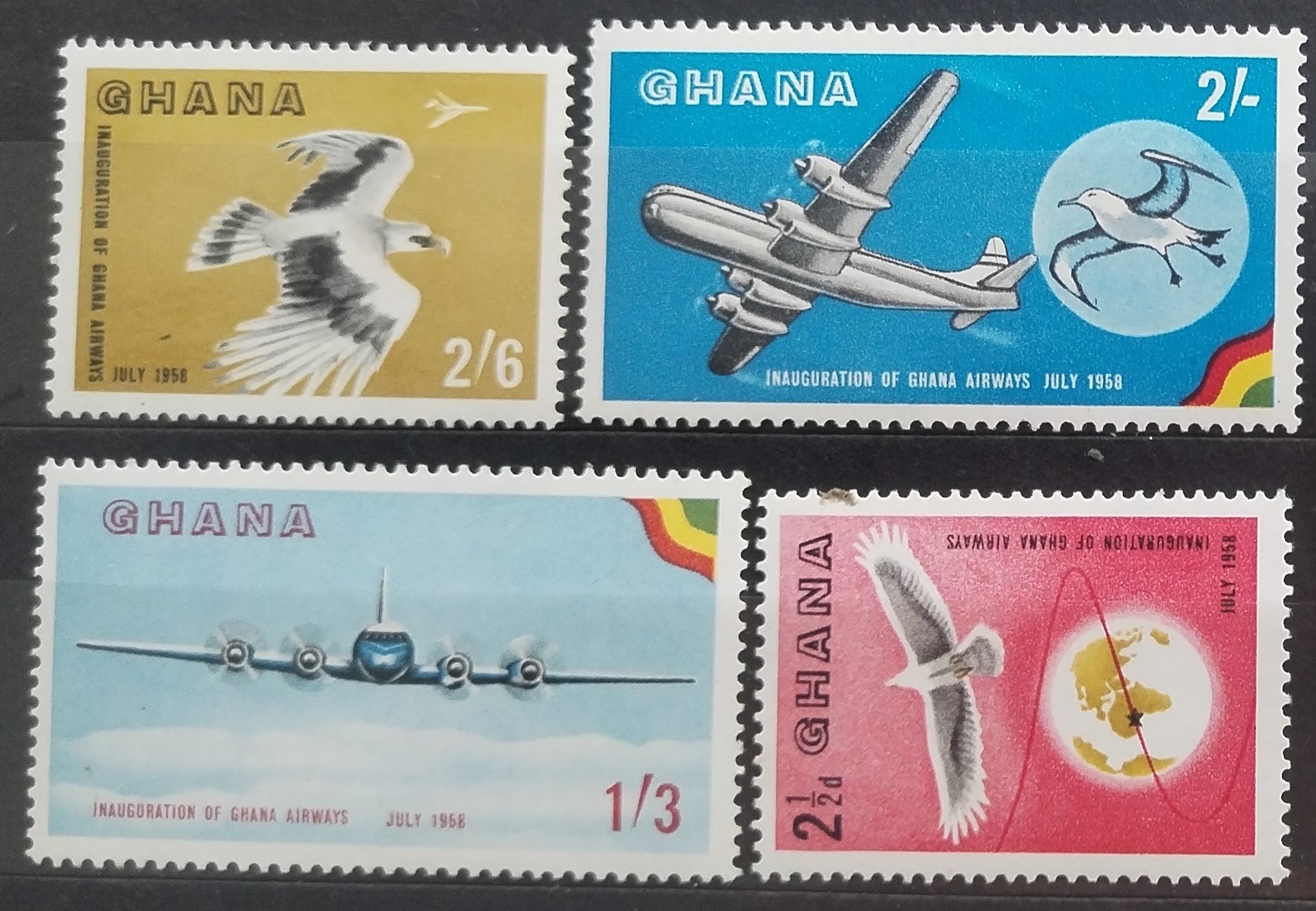 Ghana 1958 Aerolinky a letadla, Ptáci