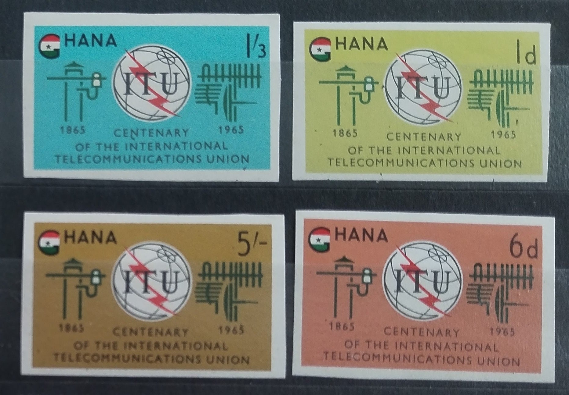 Ghana 1965 Výročí ITU IMPERF