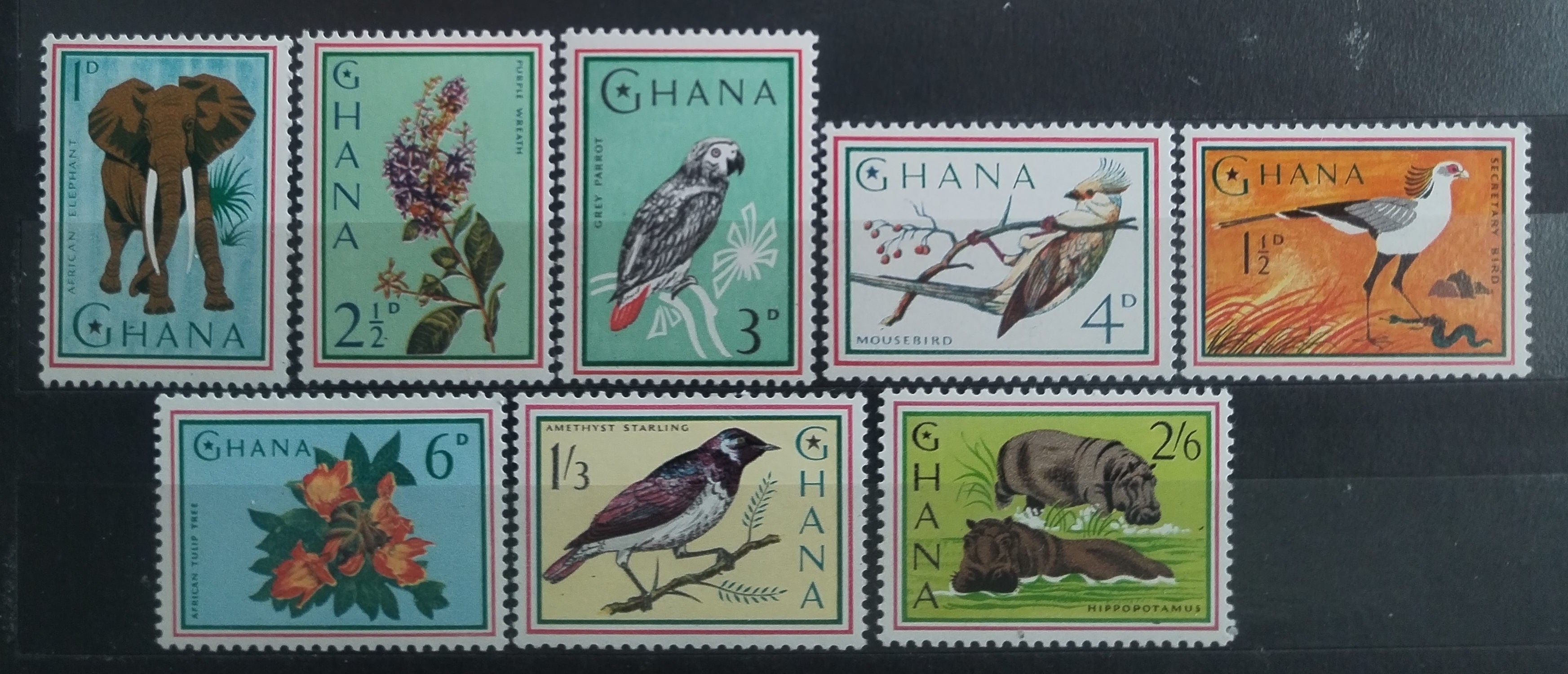Ghana 1964 Fauna a flora země