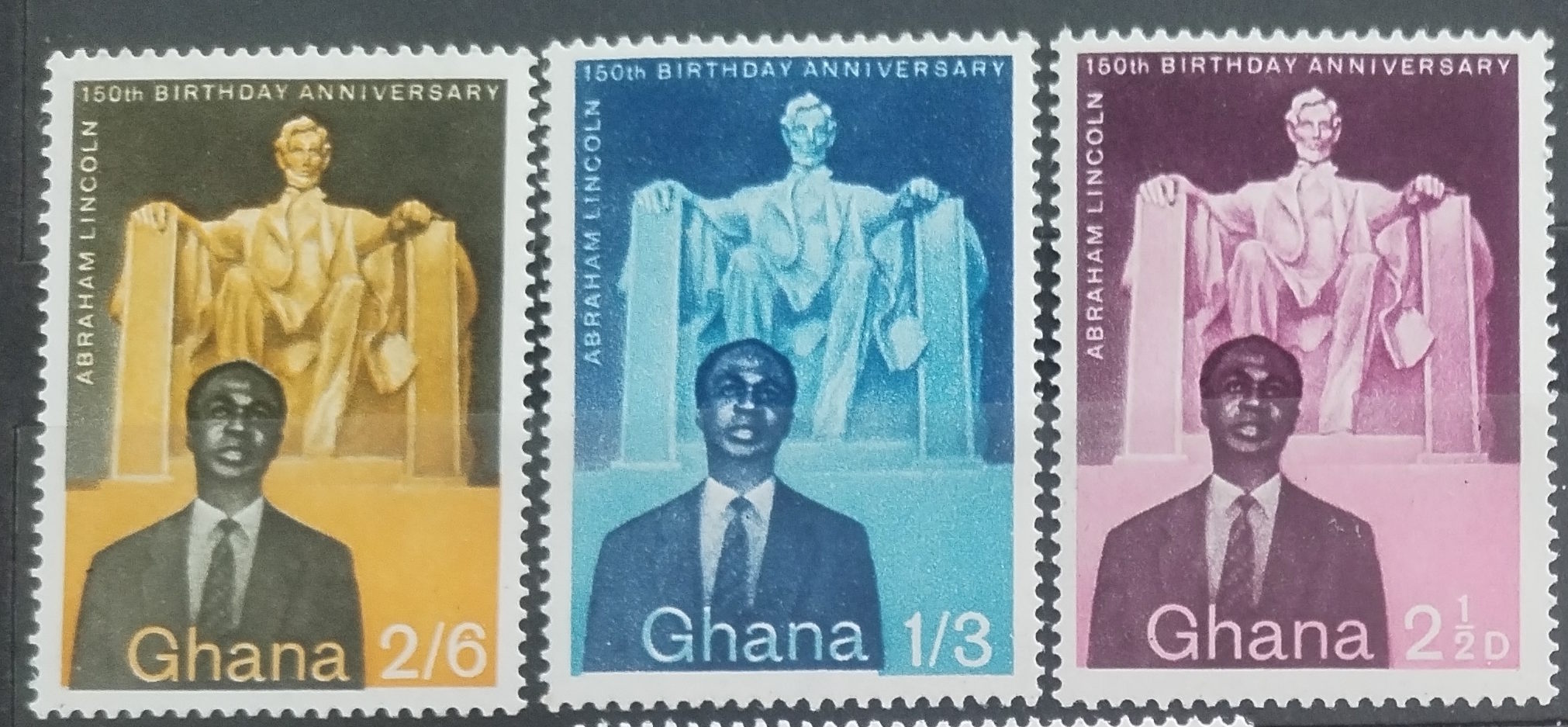 Ghana 1959 Abraham Lincoln a osobnosti