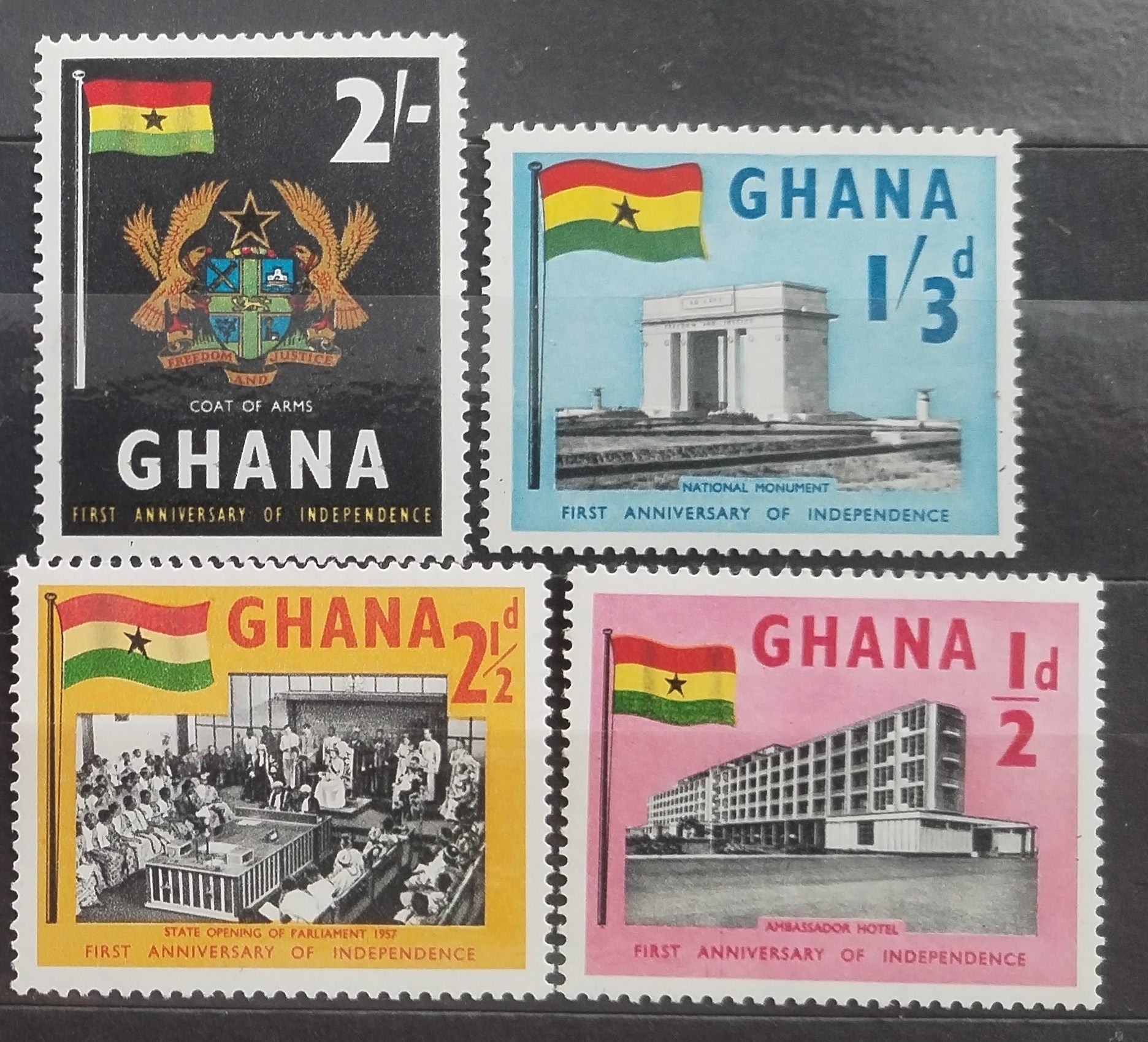 Ghana 1958 Nezávislost a vlajky