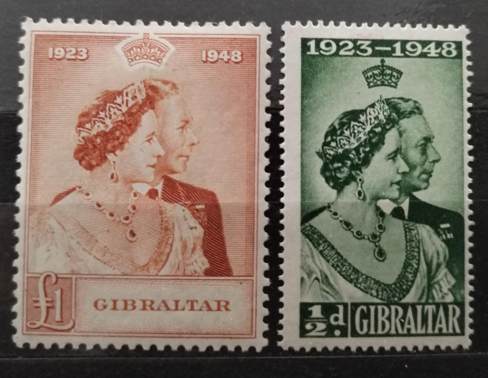 Gibraltar 1948 62£ Stříbrná svatba krále Jiřího VI.