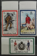 Gibraltar 1972 Výročí královských ženistů, Erby a vojáci