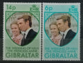 Gibraltar 1973 Svatba princezny Anne