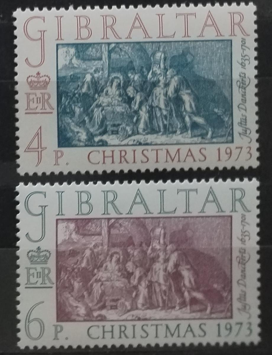 Gibraltar 1973 Vánoce a umění