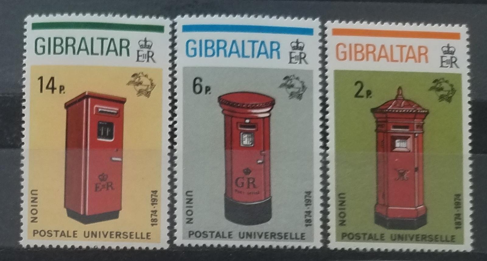Gibraltar 1974 Výročí UPU, Světové poštovní unie