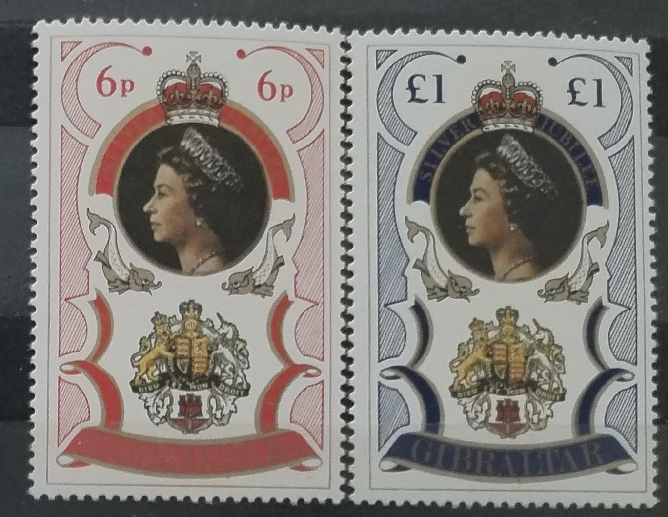 Gibraltar 1977 Výročí vlády královny Alžběty II.