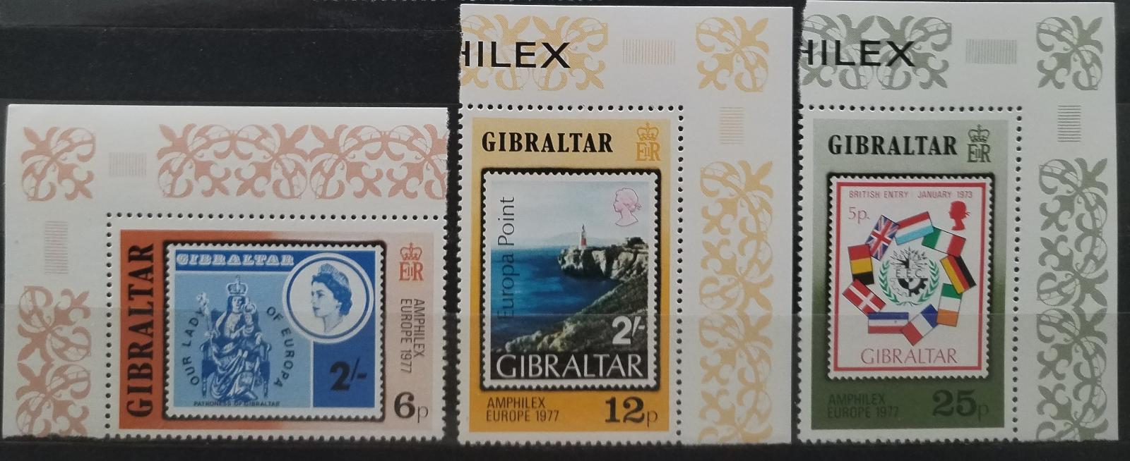 Gibraltar 1977 Výstava známek AMPHILEX