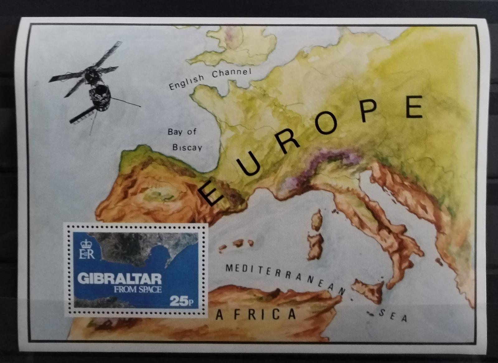 Gibraltar 1978 Pohled na zemi z vesmíru, Mapy a kartografie