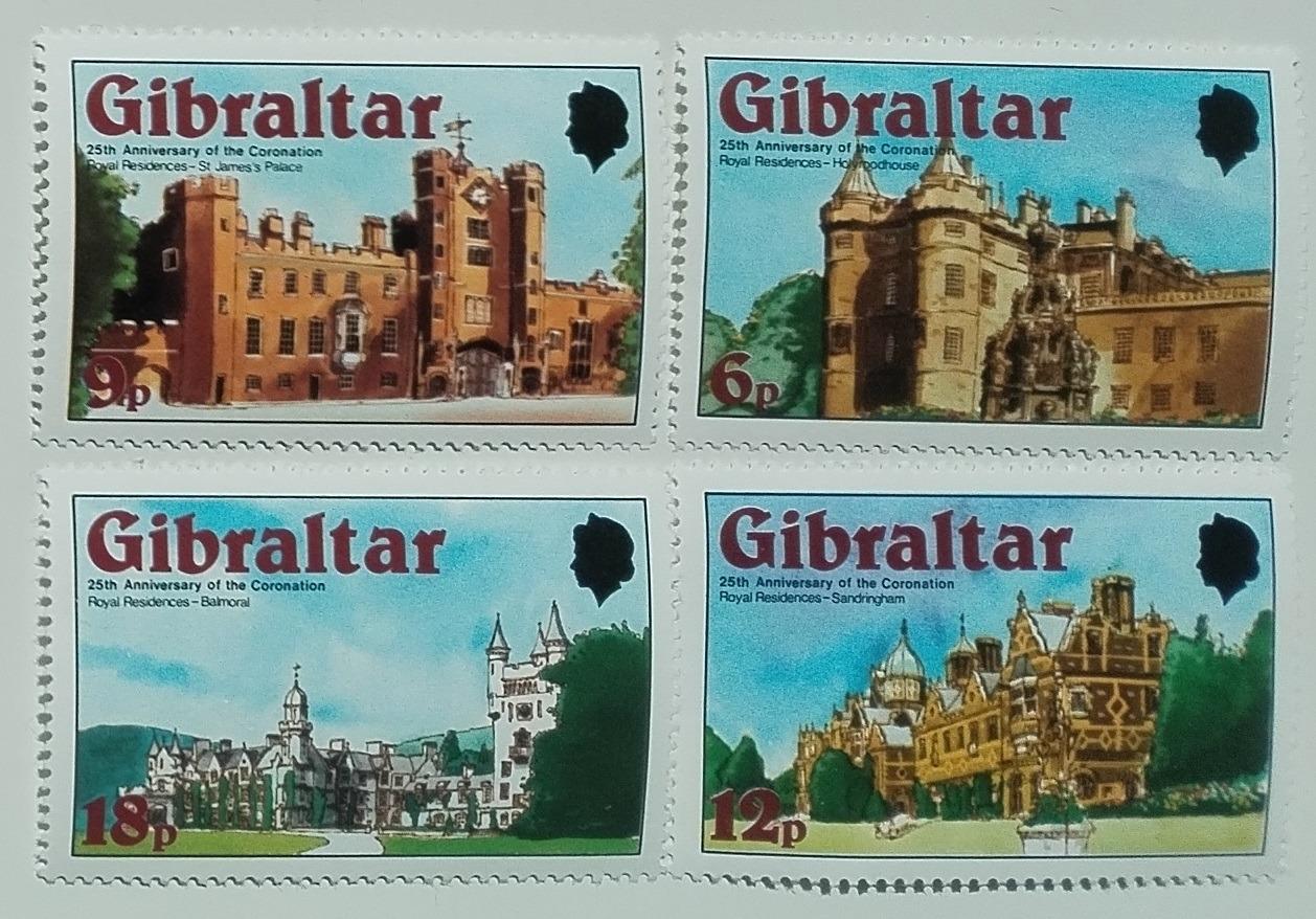 Gibraltar 1978 Výročí korunovace královny Alžběty II.