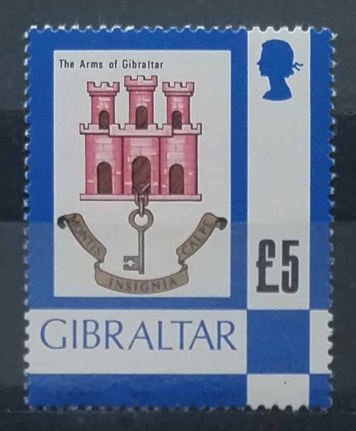 Gibraltar 1979 Dotisk definitivy, Erb města