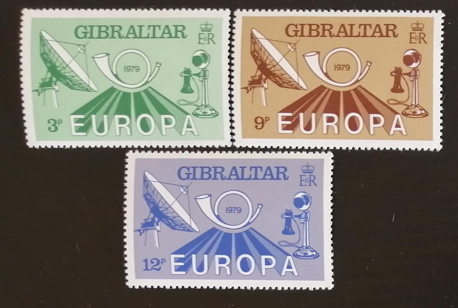 Gibraltar 1979 EUROPA - Telekomunikace, Vesmír a pošta