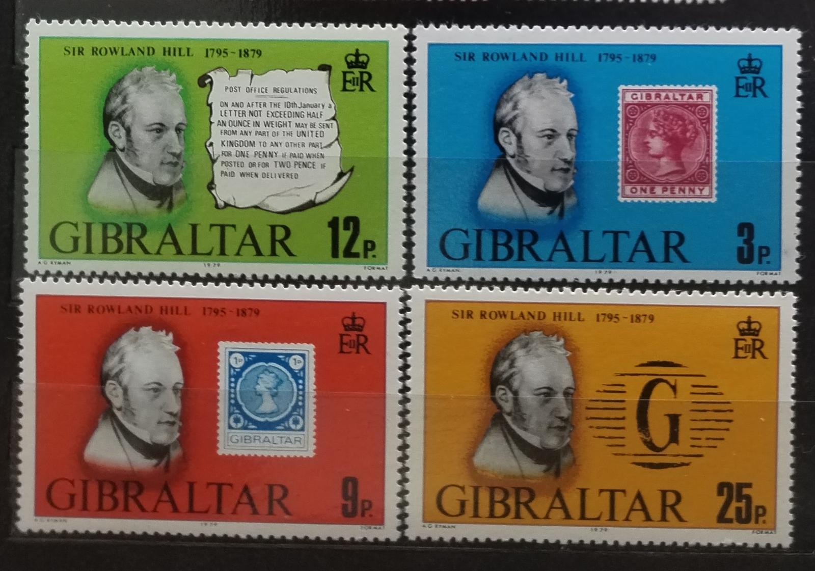 Gibraltar 1979 Sir Rowland Hill a známky