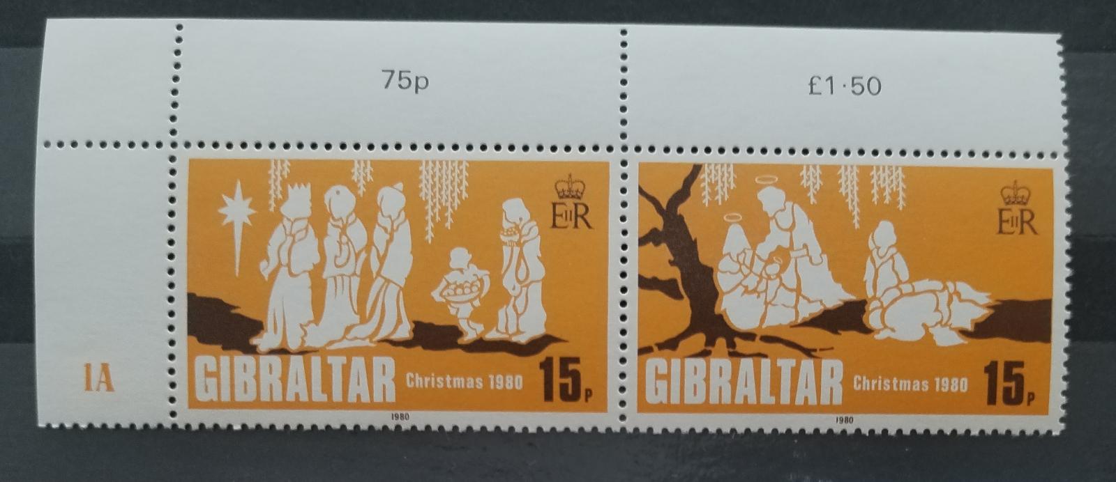 Gibraltar 1980 Vánoce a Svatá rodina