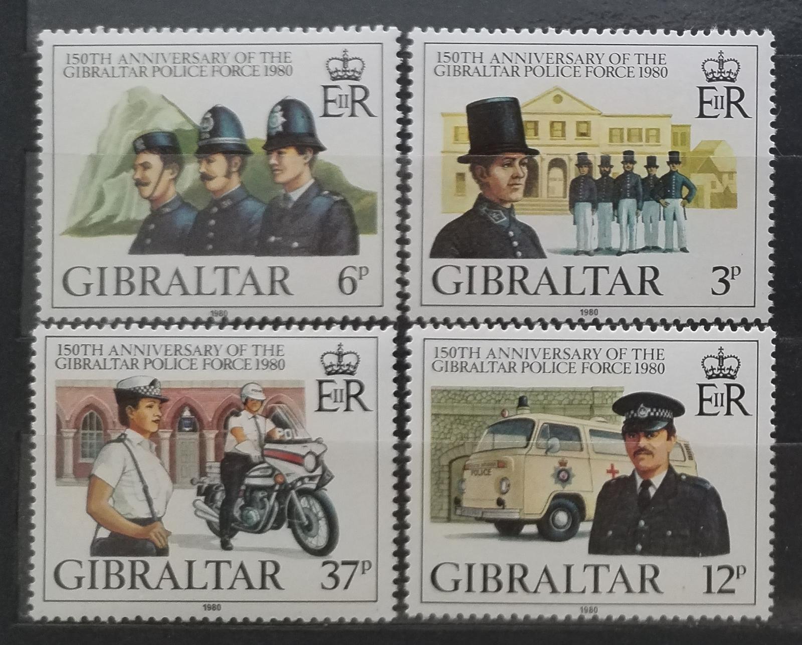 Gibraltar 1980 Výročí národní policie