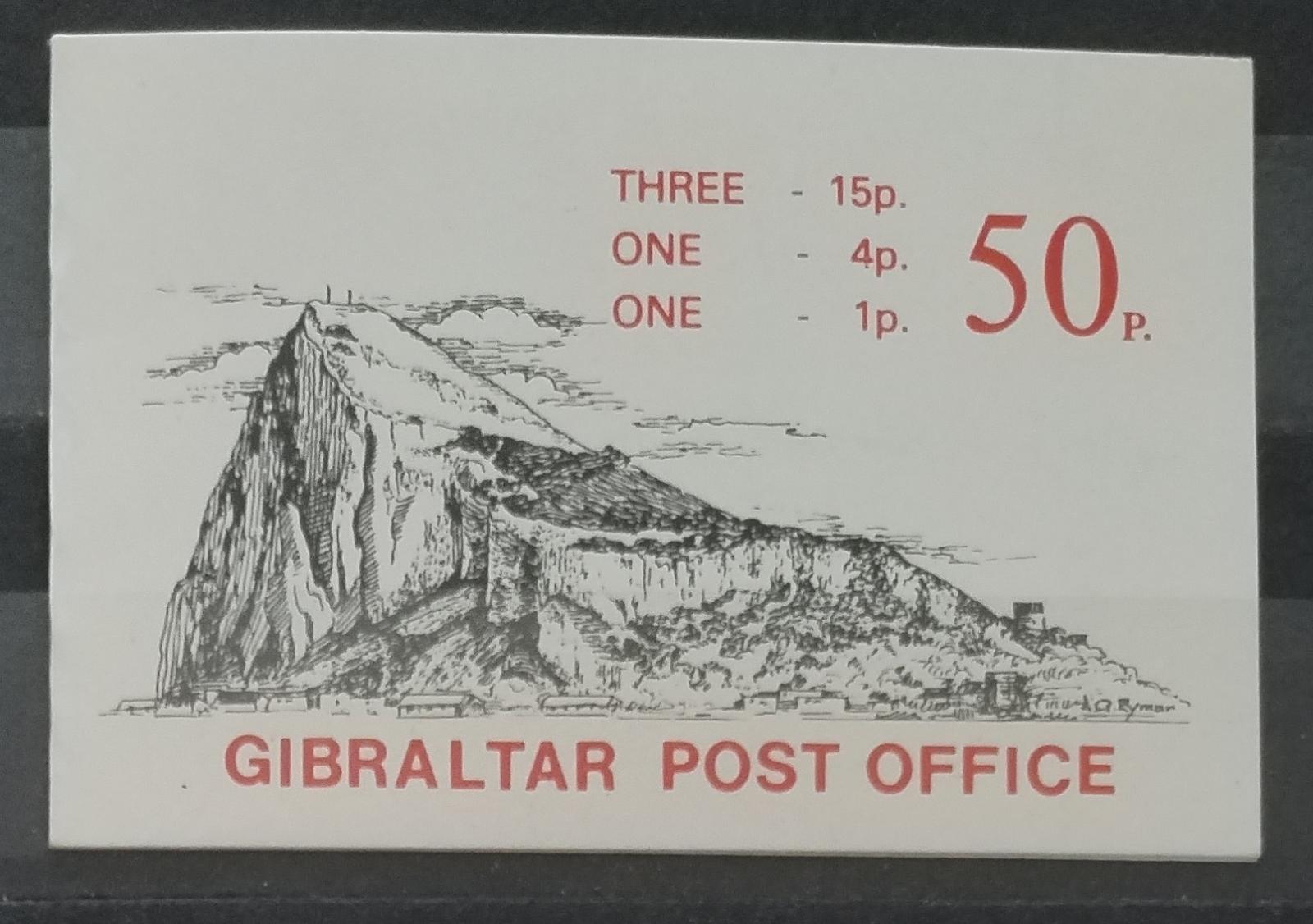 Gibraltar 1981 Sešitek s motivy památek a královny