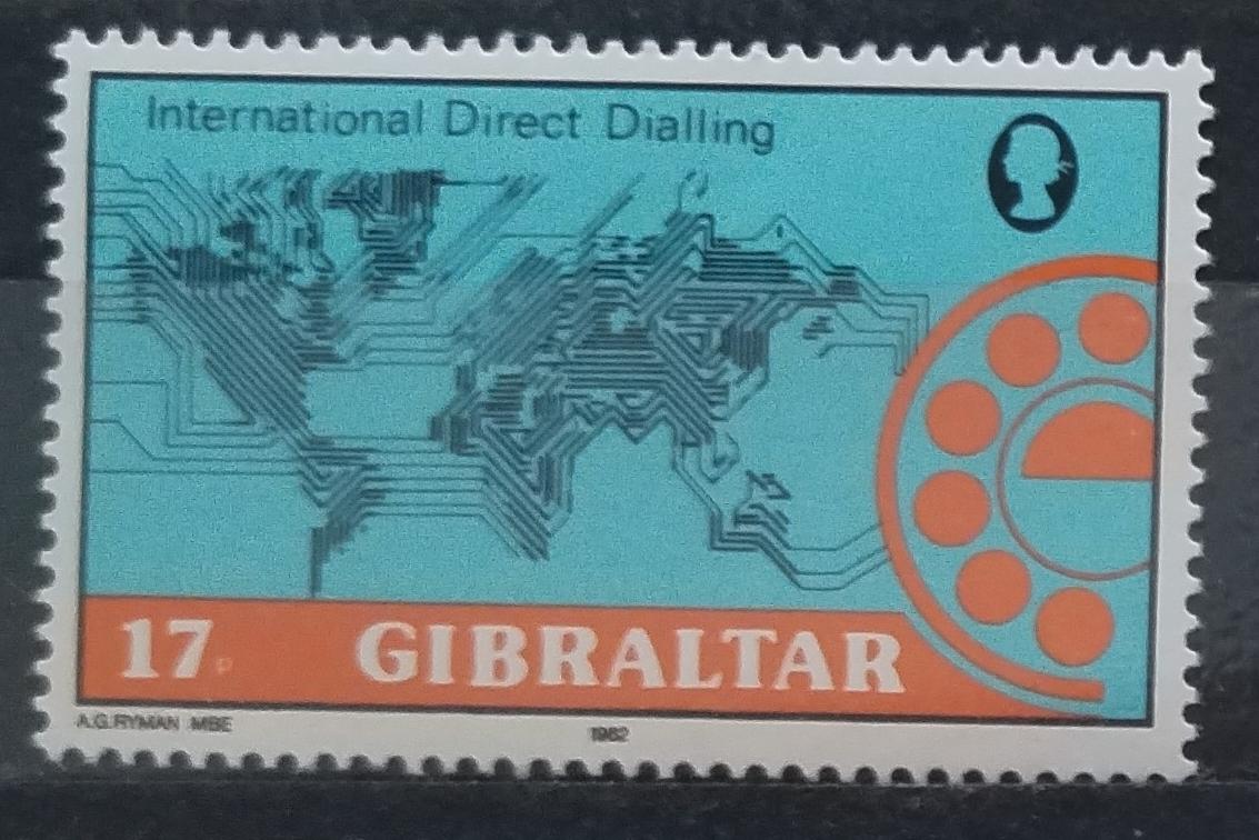 Gibraltar 1982 Mapy a telefon