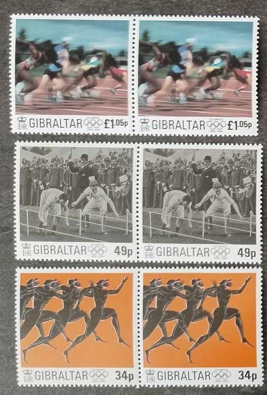 Gibraltar 1996 +14€ Století Olympijských her, Sport a hry v párech