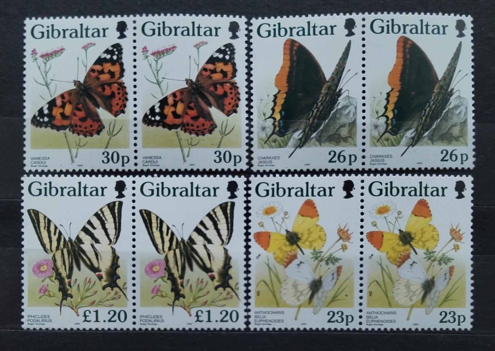 Gibraltar 1997 +14€ Motýli a okrasný hmyz PÁRY