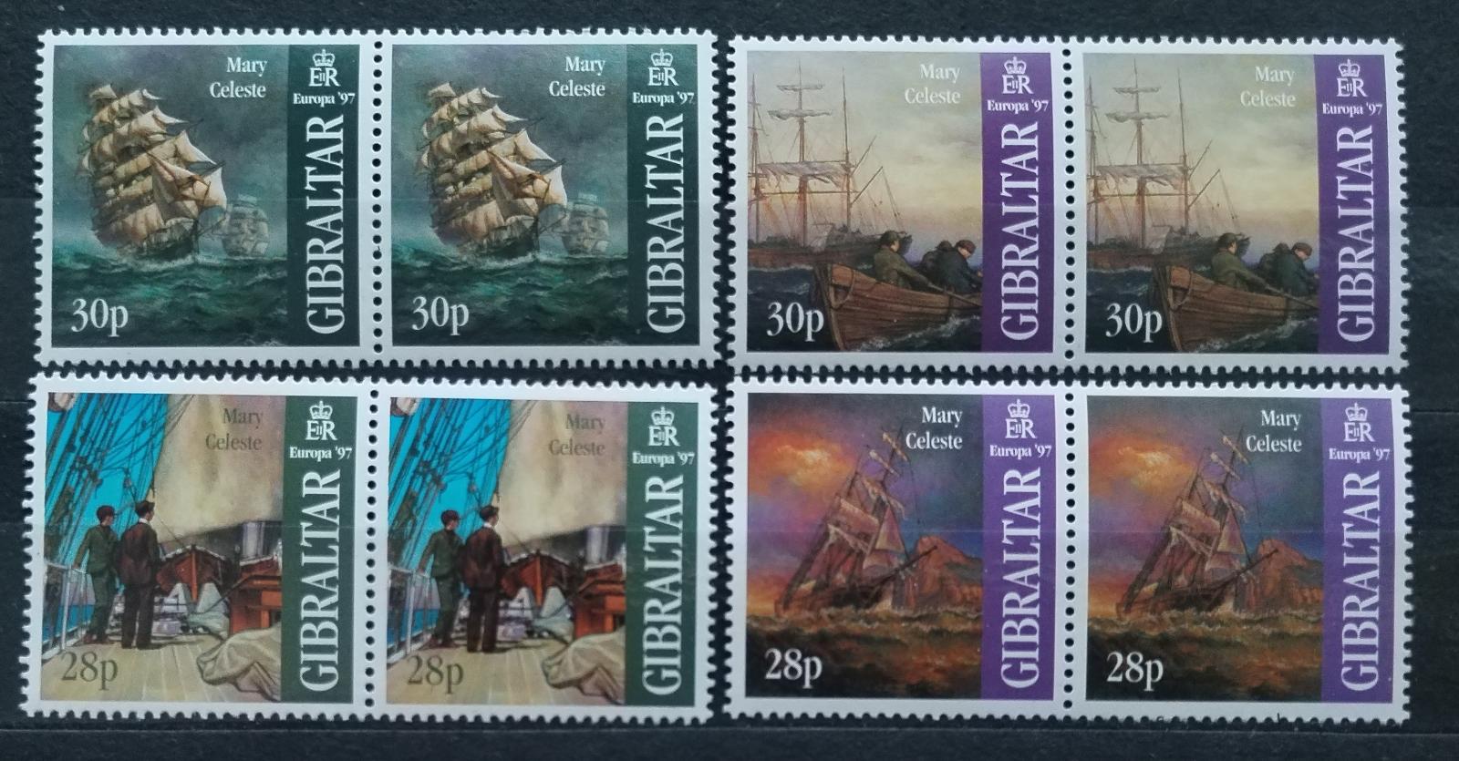 Gibraltar 1997 EUROPA - Lodě a plavidla, Doprava PÁRY