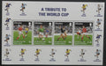 Gibraltar 1998 Bl.31 7€ Světový pohár ve fotbale, sport