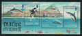 Gibraltar 1998 Mi.830-3 Bl. 34 6€ delfíny, velryby, fauna pobřeží