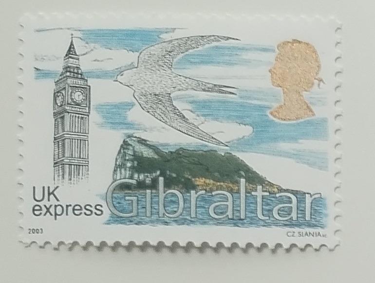 Gibraltar 2003 Expresní známka do Británie (3£)
