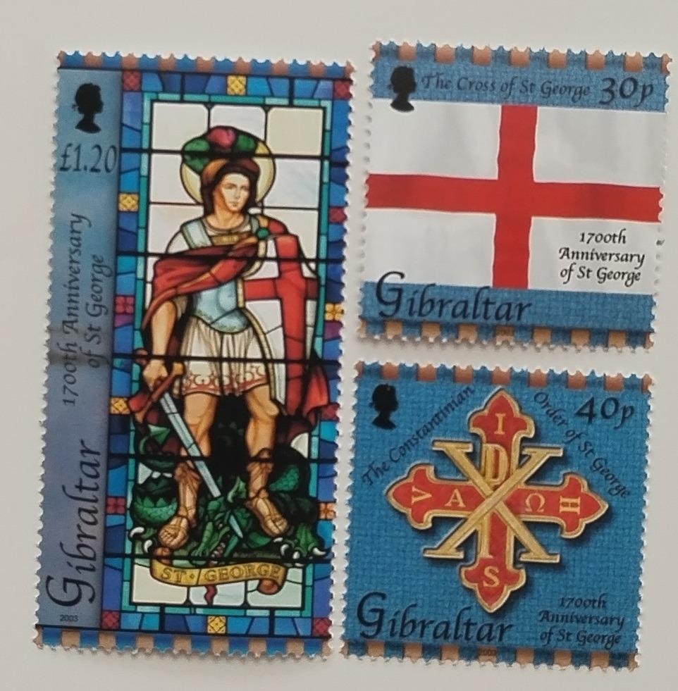 Gibraltar 2003 Výročí svatého Jiří a draka, Draci a svatí