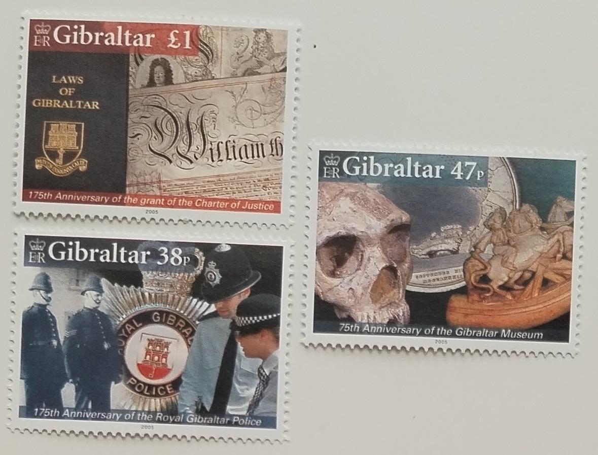 Gibraltar 2005 Výročí policie, muzea a zákoníku