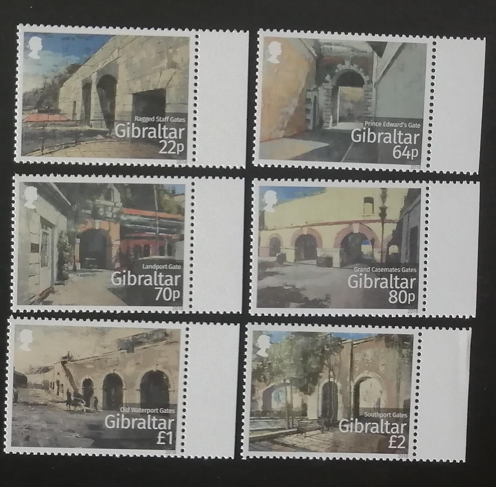 Gibraltar 2016 Mi.1735-0 14,5€ Historické brány města, stavby