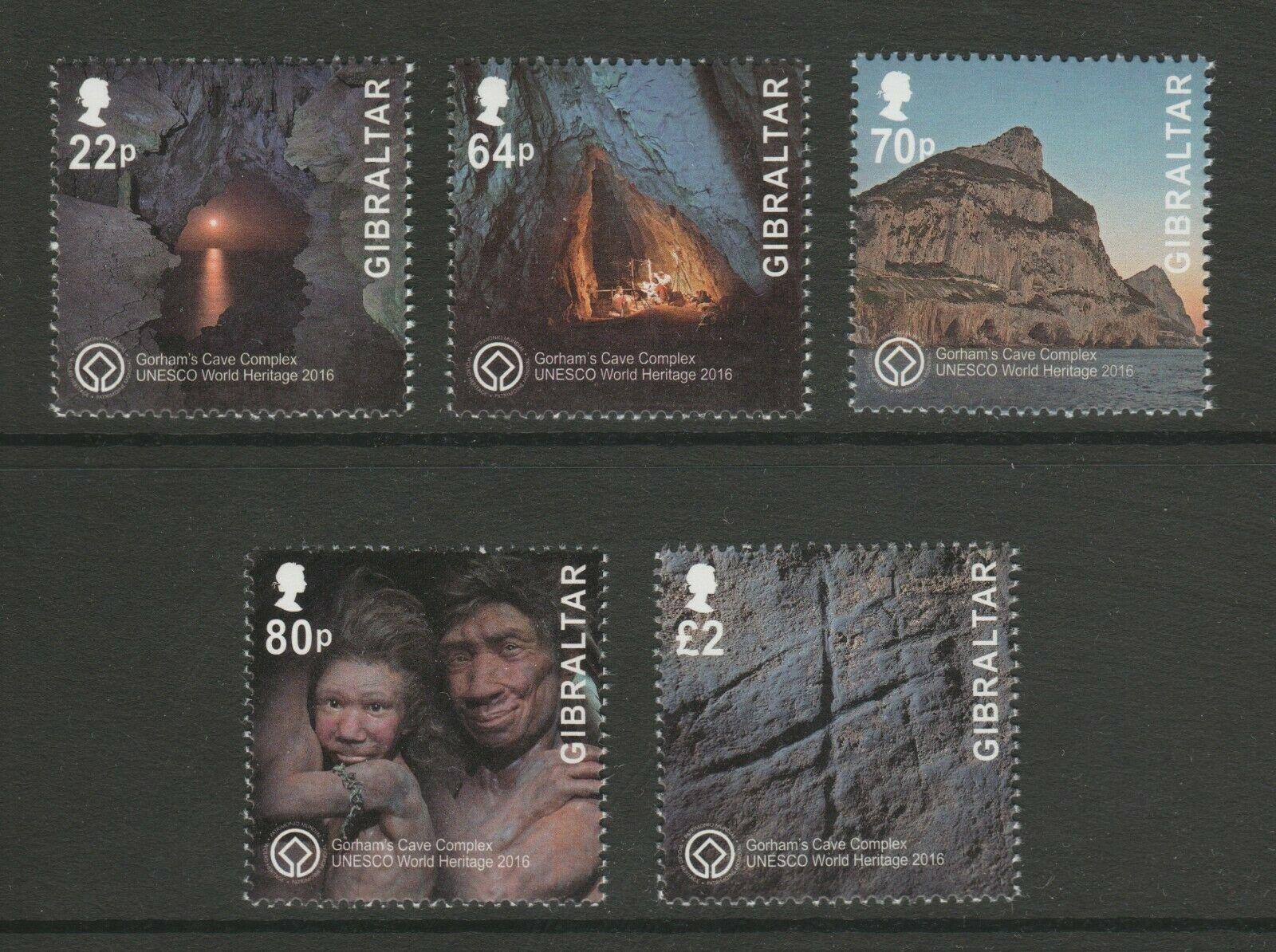 Gibraltar 2016 Mi.1746-0 12€ UNESCO jeskyně, pravěké malby, antropolog