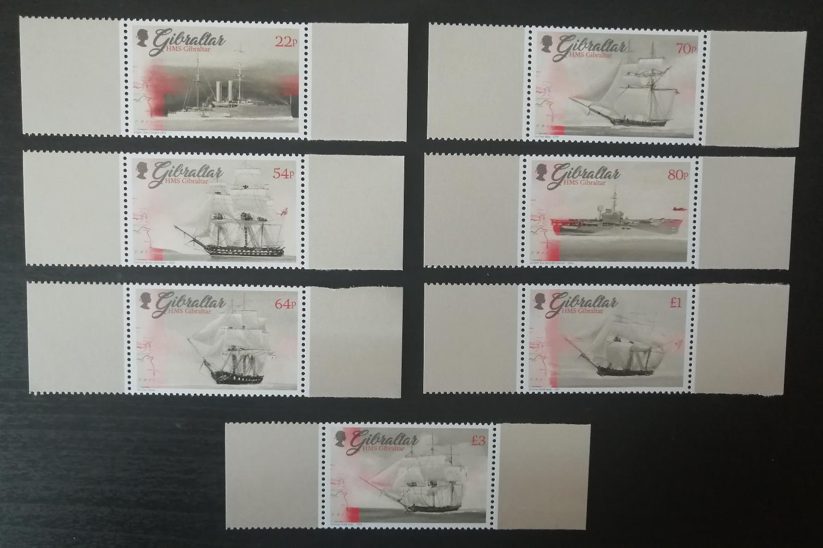 Gibraltar 2017 Mi.1790-6 17,5€ Lodě královského námořnictva, doprava