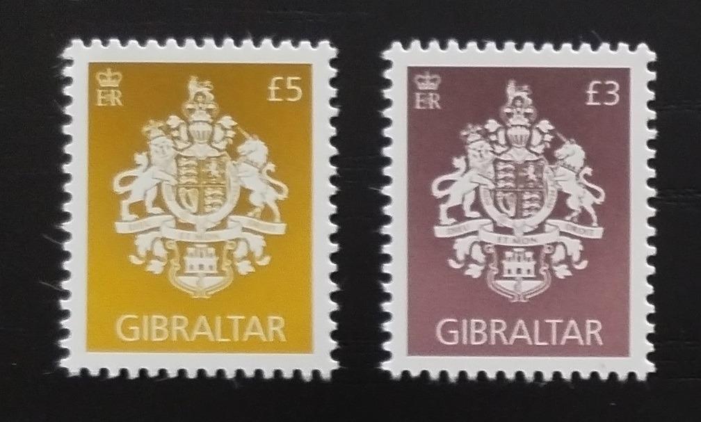 Gibraltar 2021 Dotisky definitivy, Erby kolonie za 50% nominálu!