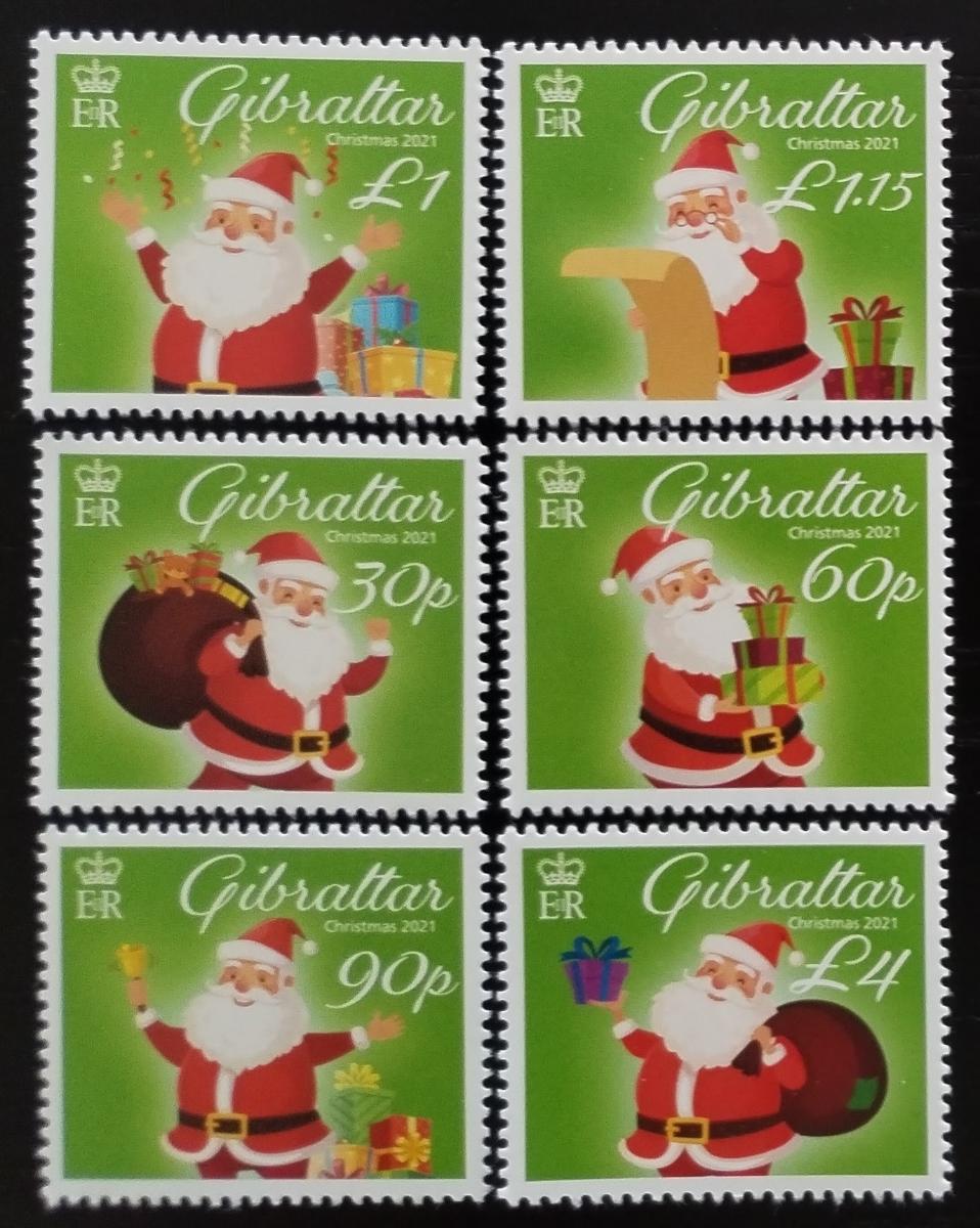 Gibraltar 2021 Vánoce a Santa Klaus za 50% nominálu!