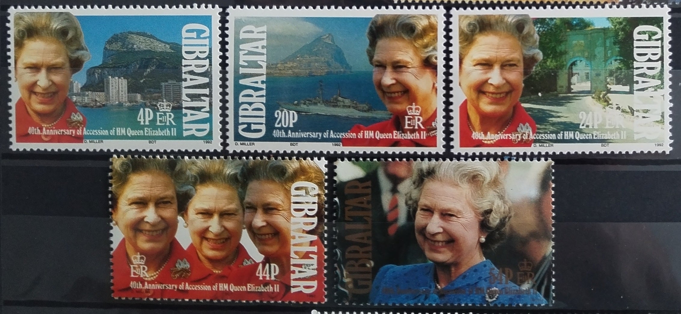 Gibraltar 1992 Výročí vlády královny Alžběty II.