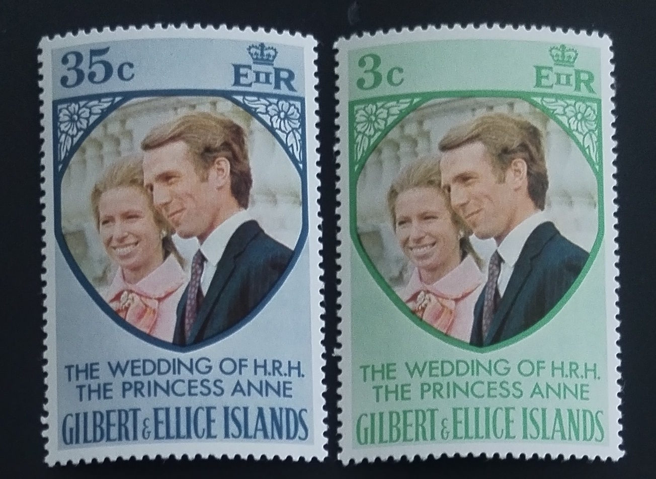 Gilbertovy ostrovy 1973 Svatba princezny Anne