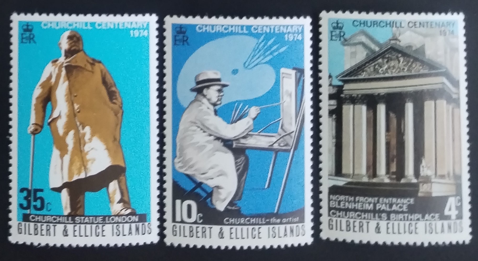 Gilbertovy ostrovy 1974 Winston Churchill