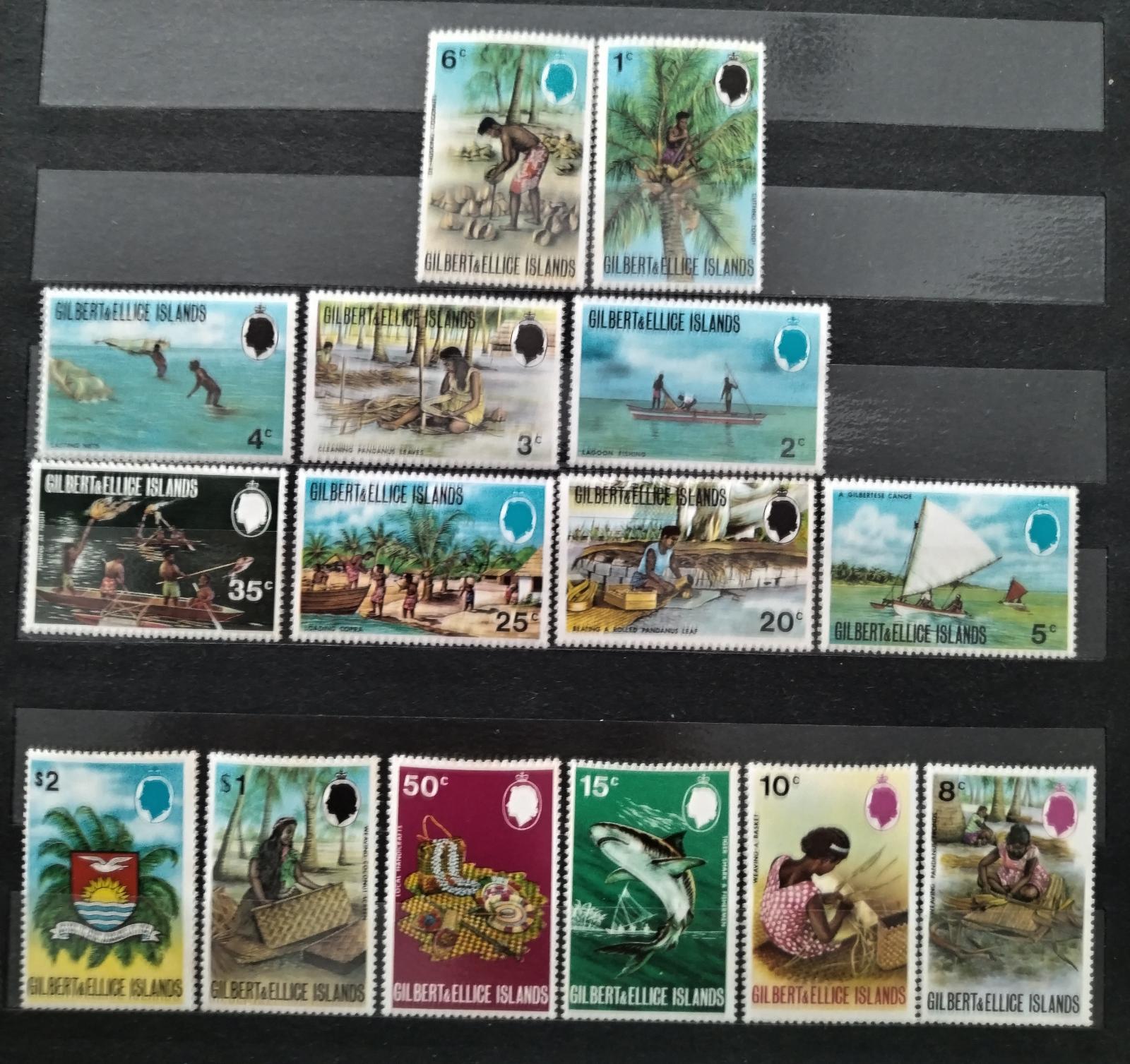 Gilbert & Ellice Ostrovy 1971 Definitiva: Ostrovní výjevy, popis