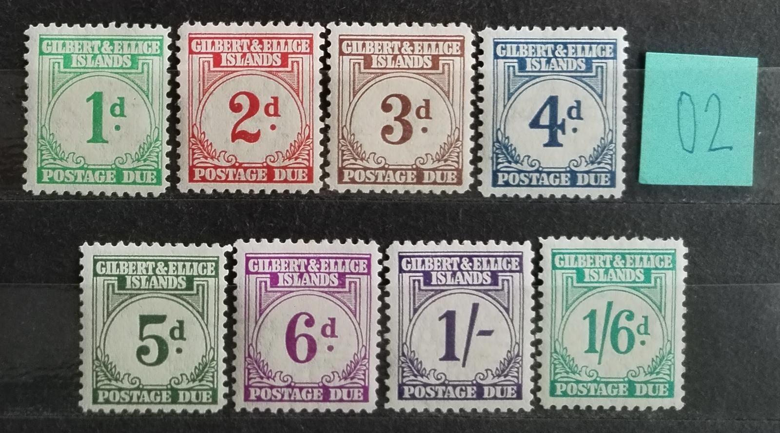 Gilbertovy ostrovy 1940 180£ Doplatní známky