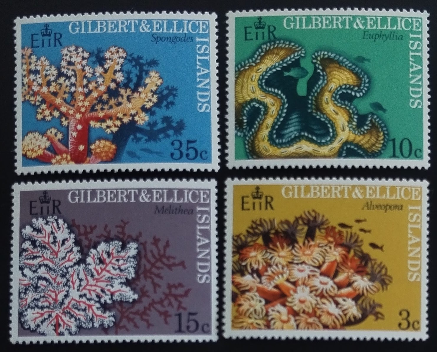 Gilbertovy ostrovy 1972 Korály